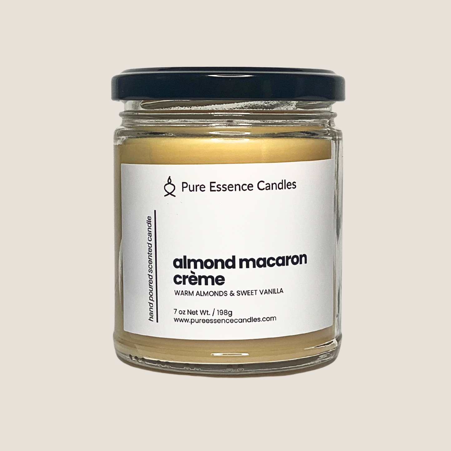 Almond Macaron Crème - Warm Almonds & Sweet Vanilla | Hand Poured Candle