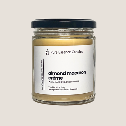 Almond Macaron Crème - Warm Almonds & Sweet Vanilla | Hand Poured Candle