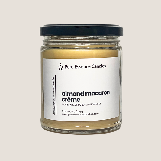 Almond Macaron Crème - Warm Almonds & Sweet Vanilla | Hand Poured Candle