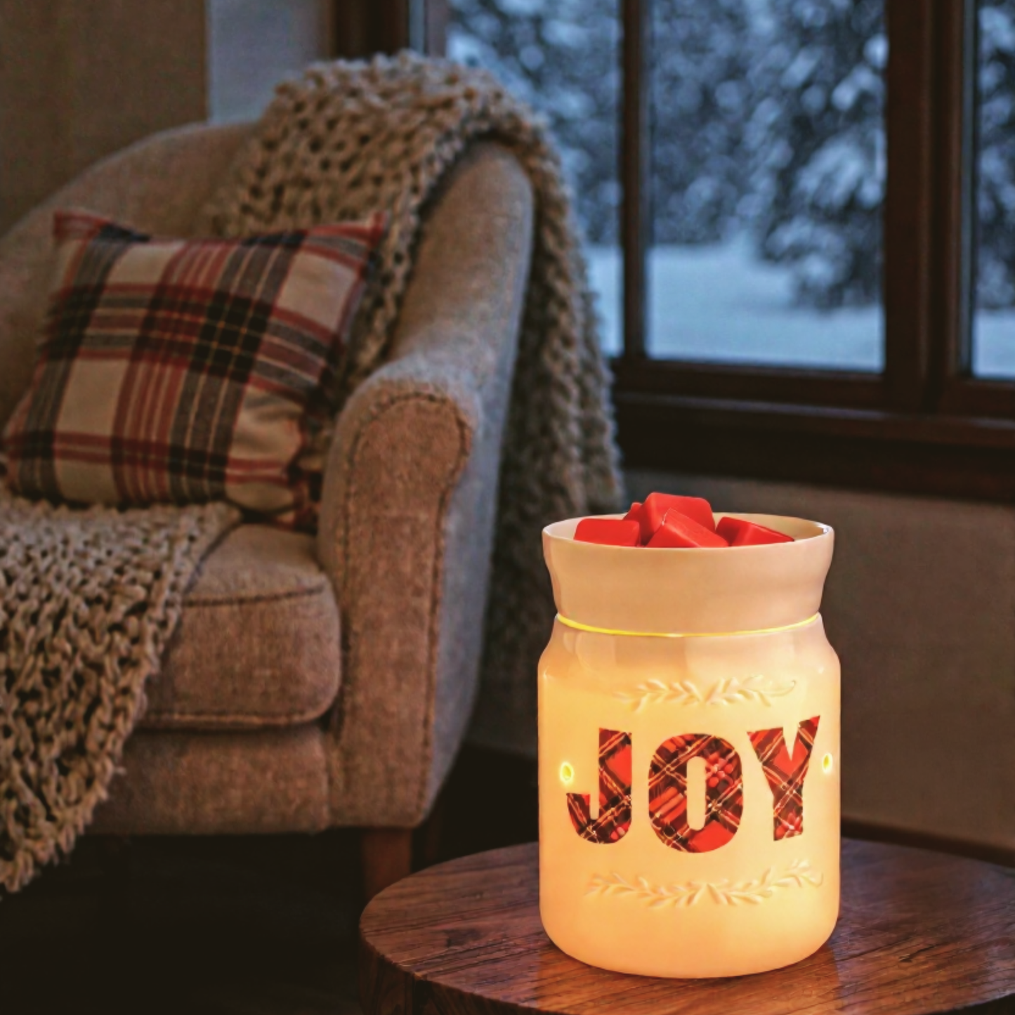 Christmas "JOY" Illumination Wax Warmer