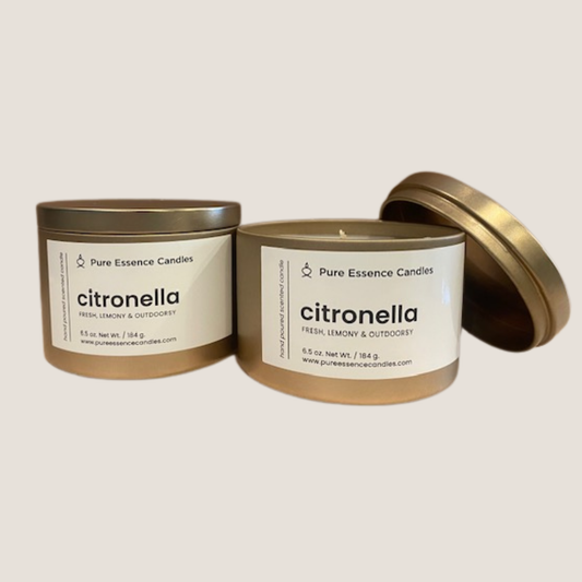 Citronella Set of Two Soy Blend Candles