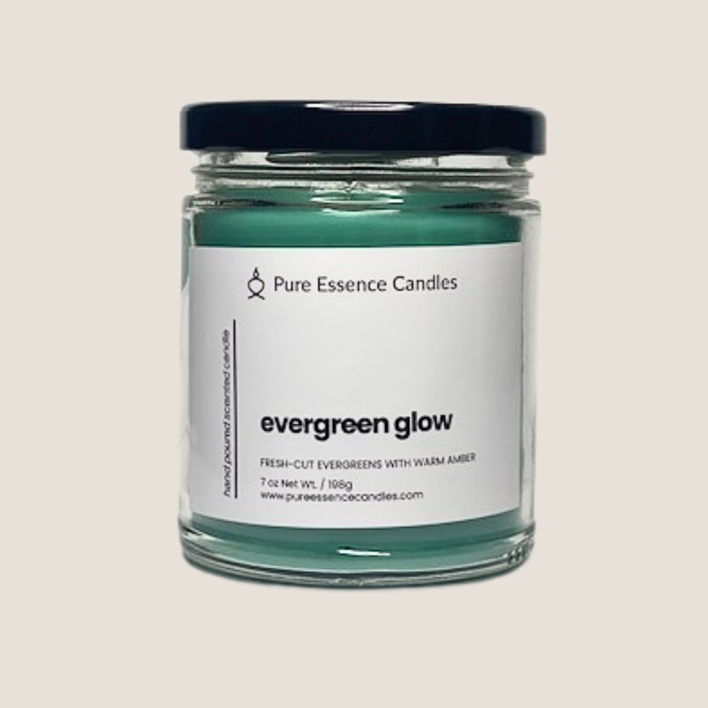 Evergreen Glow - Fresh-Cut Evergreens with Warm Amber | Hand Poured Candle