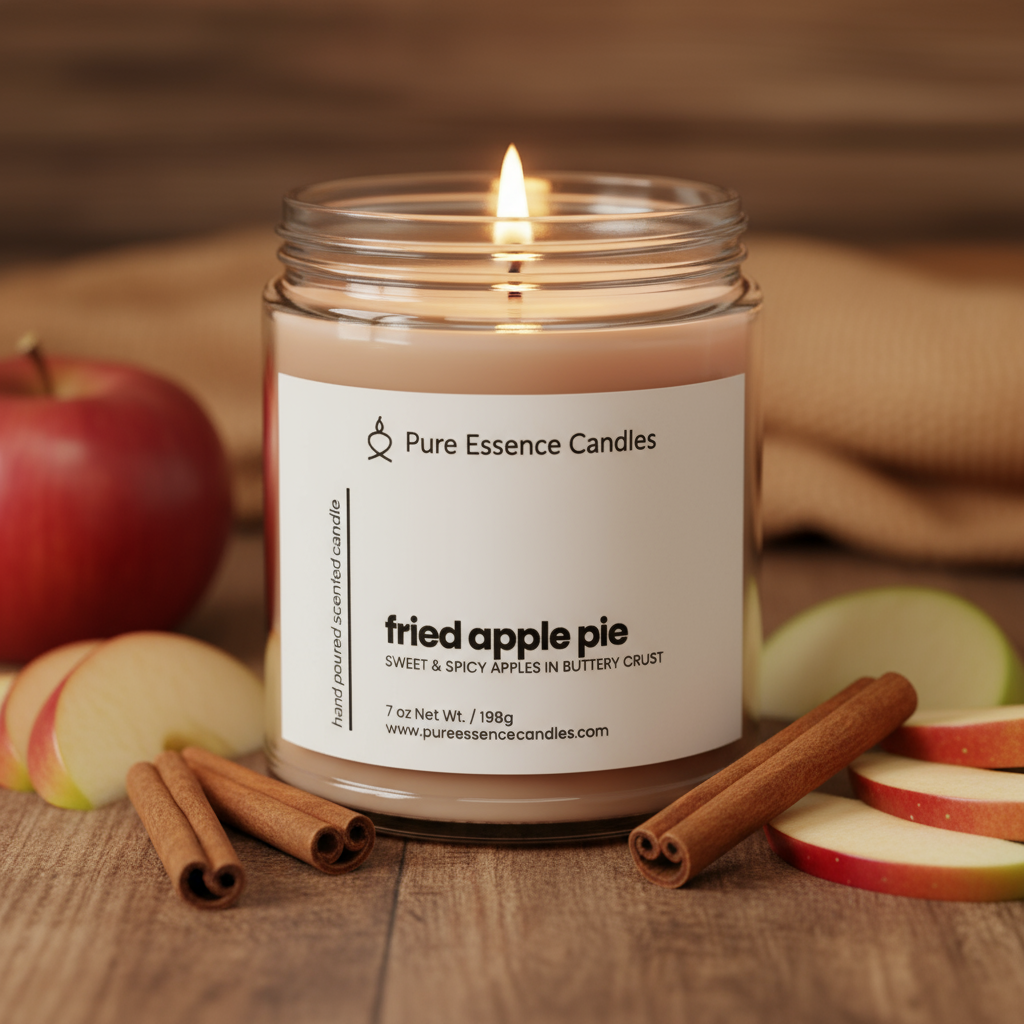 Fried Apple Pie - Sweet & Spicy Apples in Buttery Crust | Hand Poured Candle