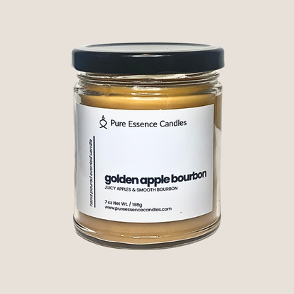 Golden Apple Bourbon - Juicy Apples & Smooth Bourbon | Hand Poured Candle