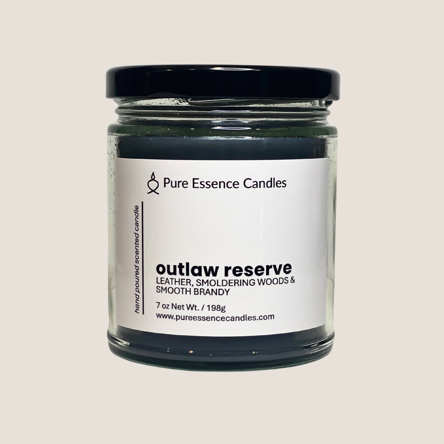 Outlaw Reserve - Rugged Leather, Smoldering Woods & Smooth Brandy | Hand Poured Candle