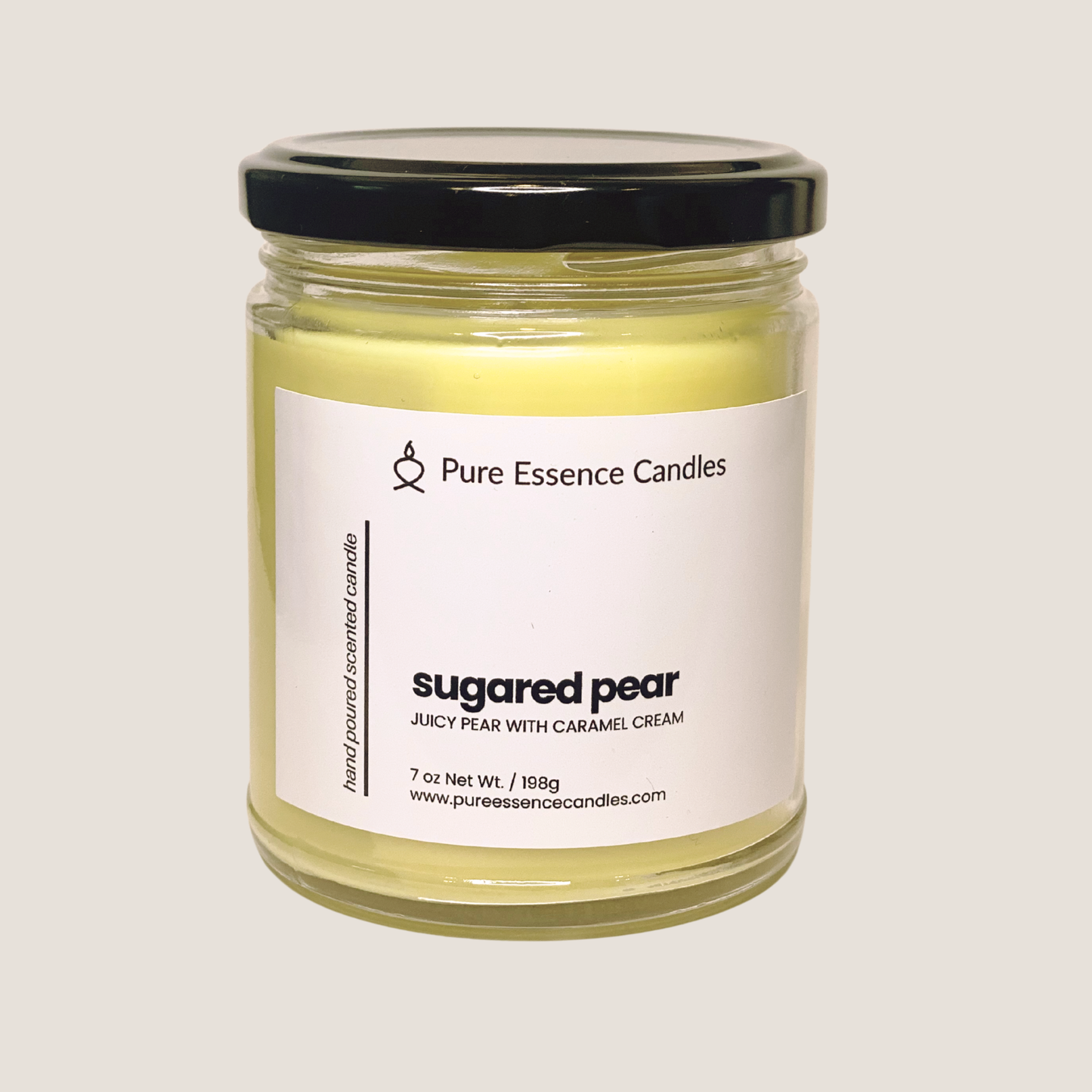 Sugared Pear - Juicy Pear with Caramel Cream | Hand Poured Candle