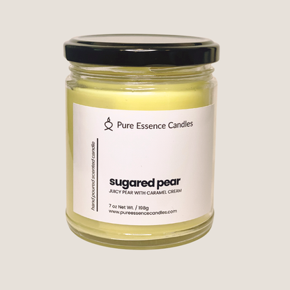 Sugared Pear - Juicy Pear with Caramel Cream | Hand Poured Candle