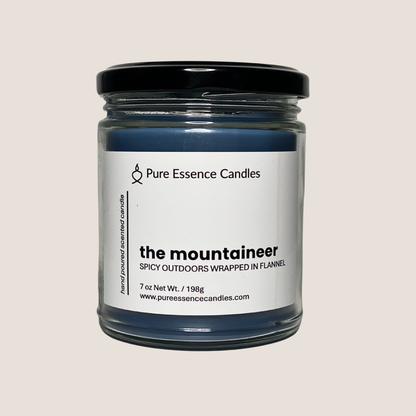 The Mountaineer - Spicy Outdoors Wrapped in Flannel | Hand Poured Candle